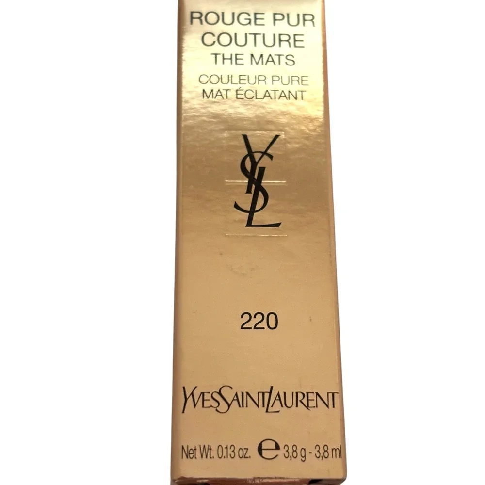 YSL‎ Rouge Pur Couture The Mats Lipstick 220 Crazy Tangerine Matte Orange New
